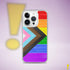 LGBTQ Progress Pride Flag Brush Strokes Clear Case for iPhone®