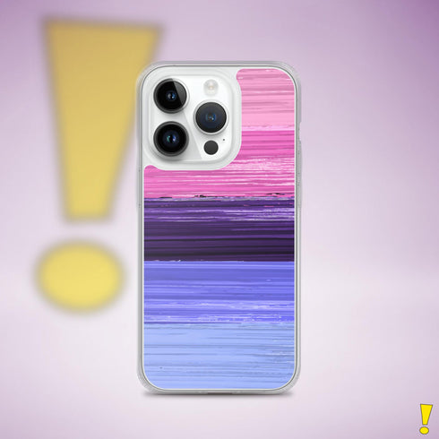 Omnisexual Pride Flag Brush Strokes Clear Case for iPhone®