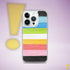 Queer Pride Flag Brush Strokes Clear Case for iPhone®