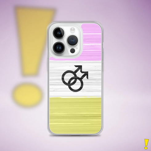 Twink Pride Flag Brush Strokes Clear Case for iPhone®