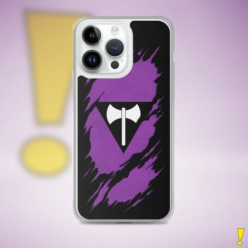 Lesbian Labrys Pride Flag Ripped Reveal Clear Case for iPhone®