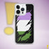 Genderqueer Pride Flag Ripped Reveal Clear Case for iPhone®