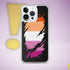 Lesbian Pride Flag Ripped Reveal Clear Case for iPhone®