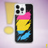 Pansexual Pride Flag Ripped Reveal Clear Case for iPhone®