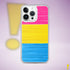 Pansexual Pride Flag Paint Strokes Clear Case for iPhone®