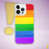 LGBTQ Rainbow Pride Flag Paint Strokes Clear Case for iPhone®