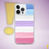 Bigender Pride Flag Brush Strokes Clear Case for iPhone®