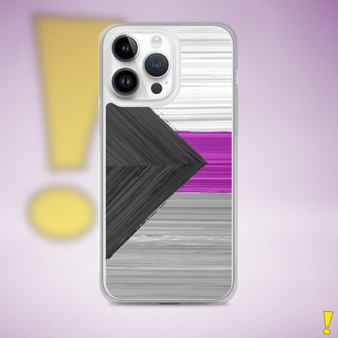 Demisexual Pride Flag Brush Strokes Clear Case for iPhone®