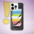 Queer Pride Flag Ripped Reveal Clear Case for iPhone®