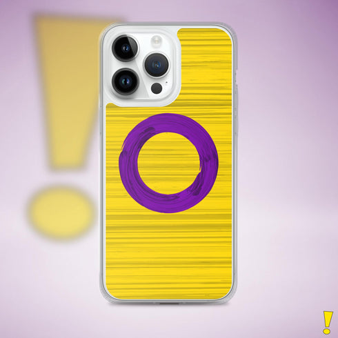 Intersex Pride Flag Brush Strokes Clear Case for iPhone®