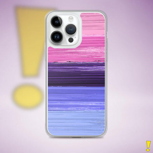 Omnisexual Pride Flag Brush Strokes Clear Case for iPhone®