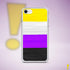 Nonbinary Pride Flag Paint Strokes Clear Case for iPhone®