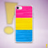 Pansexual Pride Flag Paint Strokes Clear Case for iPhone®