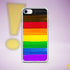 LGBTQ Philly Pride Flag Paint Strokes Clear Case for iPhone®