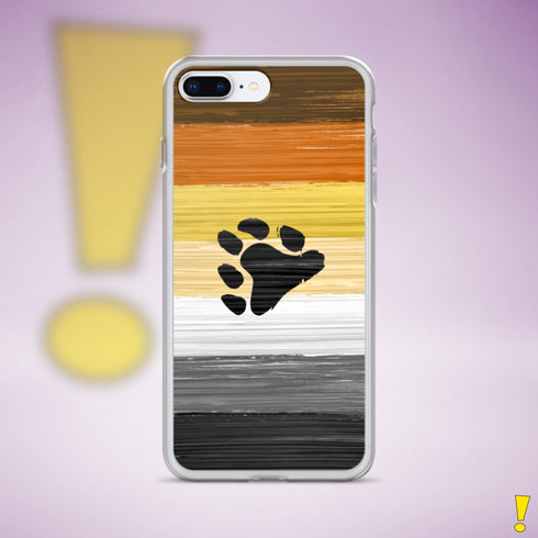 Bear Pride Flag Paint Strokes Clear Case for iPhone®
