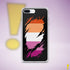 Lesbian Pride Flag Ripped Reveal Clear Case for iPhone®