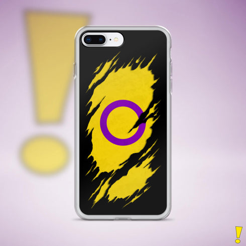 Intersex Pride Flag Ripped Reveal Clear Case for iPhone®