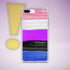 Genderfluid Pride Flag Paint Strokes Clear Case for iPhone®