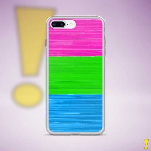 Polysexual Pride Flag Paint Strokes Clear Case for iPhone®