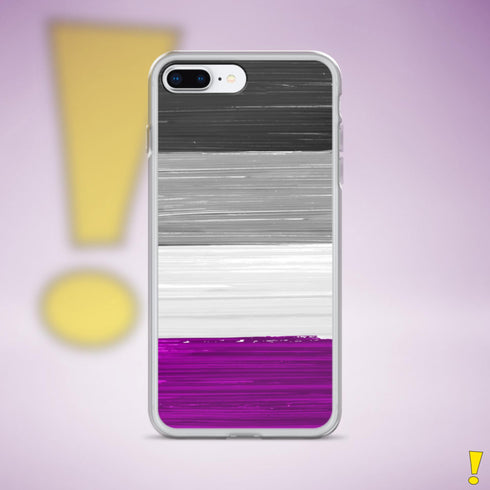 Asexual Pride Flag Paint Strokes Clear Case for iPhone®