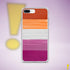 Lesbian Pride Flag Paint Strokes Clear Case for iPhone®