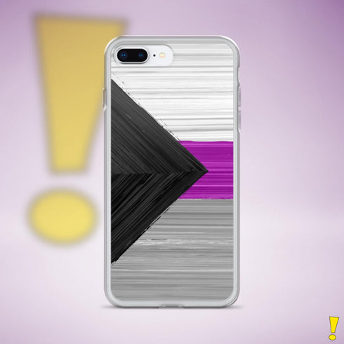 Demisexual Pride Flag Brush Strokes Clear Case for iPhone®