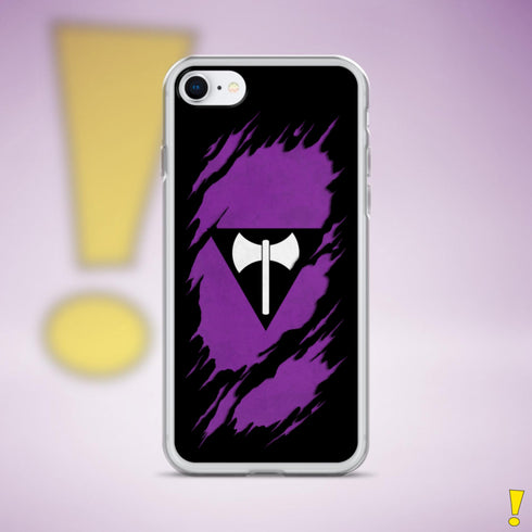 Lesbian Labrys Pride Flag Ripped Reveal Clear Case for iPhone®