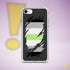 Agender Pride Flag Ripped Reveal Clear Case for iPhone®