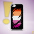 Lesbian Pride Flag Ripped Reveal Clear Case for iPhone®