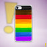 LGBTQ Philly Pride Flag Paint Strokes Clear Case for iPhone®