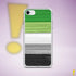 Aromantic Pride Flag Brush Strokes Clear Case for iPhone®