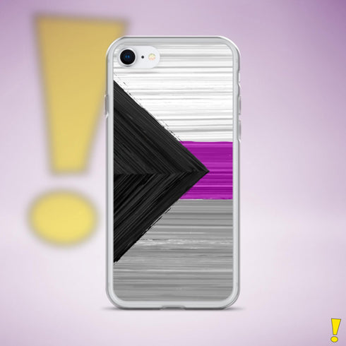 Demisexual Pride Flag Brush Strokes Clear Case for iPhone®