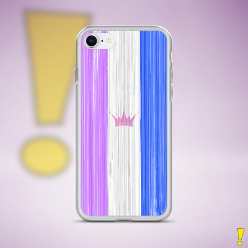 Drag Pride Flag Brush Strokes Clear Case for iPhone®