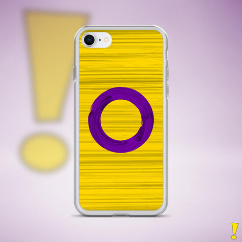 Intersex Pride Flag Brush Strokes Clear Case for iPhone®