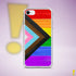 LGBTQ Progress Pride Flag Brush Strokes Clear Case for iPhone®