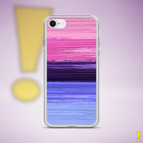 Omnisexual Pride Flag Brush Strokes Clear Case for iPhone®