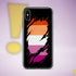 Lesbian Pride Flag Ripped Reveal Clear Case for iPhone®