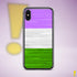 Genderqueer Pride Flag Paint Strokes Clear Case for iPhone®