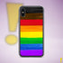 LGBTQ Philly Pride Flag Paint Strokes Clear Case for iPhone®
