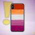 Lesbian Pride Flag Paint Strokes Clear Case for iPhone®