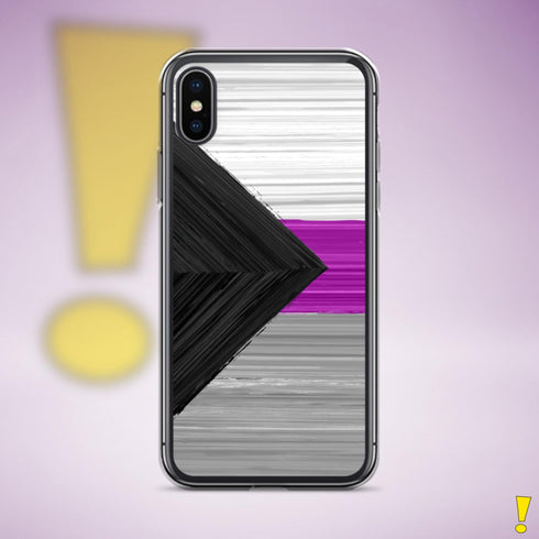 Demisexual Pride Flag Brush Strokes Clear Case for iPhone®
