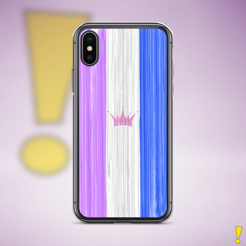 Drag Pride Flag Brush Strokes Clear Case for iPhone®