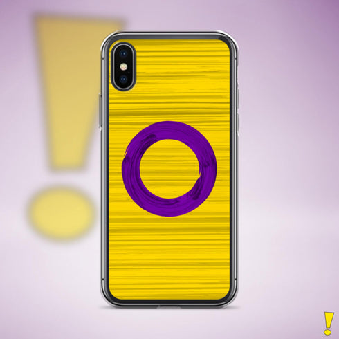 Intersex Pride Flag Brush Strokes Clear Case for iPhone®