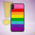 Original LGBTQ Pride Flag Brush Strokes Clear Case for iPhone®
