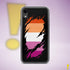 Lesbian Pride Flag Ripped Reveal Clear Case for iPhone®