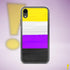 Nonbinary Pride Flag Paint Strokes Clear Case for iPhone®