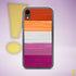Lesbian Pride Flag Paint Strokes Clear Case for iPhone®