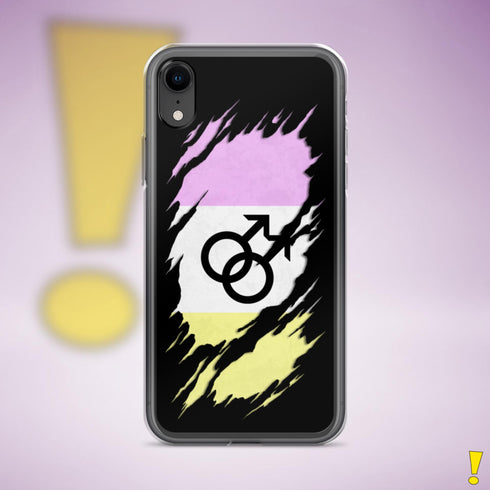 Twink Pride Flag Ripped Reveal Clear Case for iPhone®