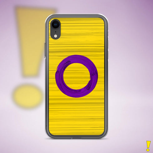 Intersex Pride Flag Brush Strokes Clear Case for iPhone®