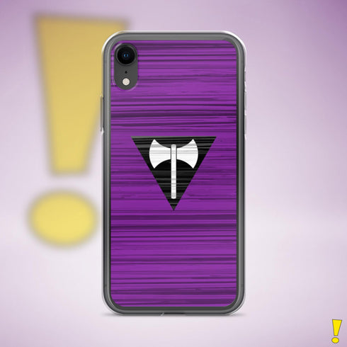 Lesbian Labrys Pride Flag Brush Strokes Clear Case for iPhone®